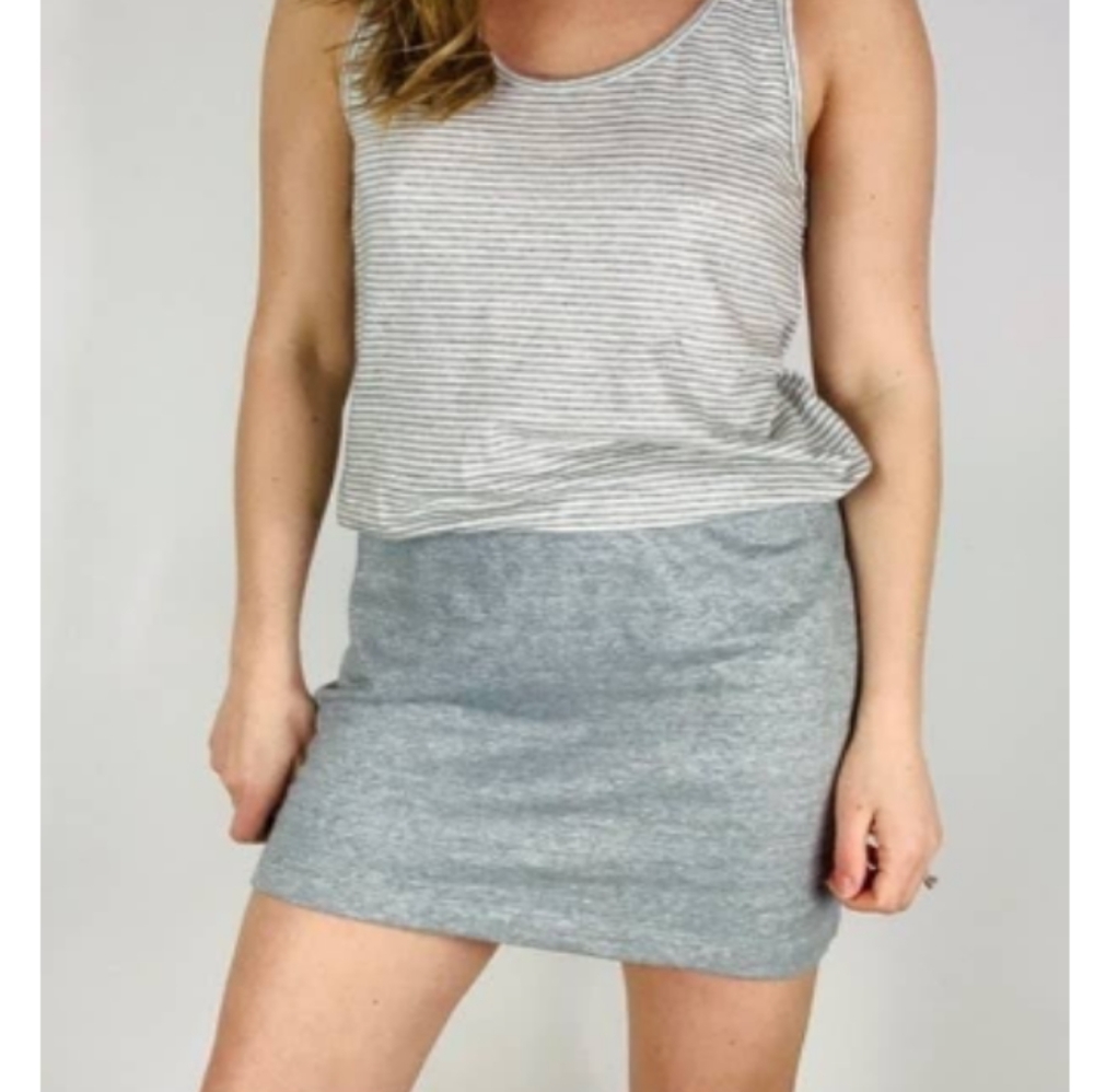 Lou & Grey Blouson linen blend dress size small BNWT